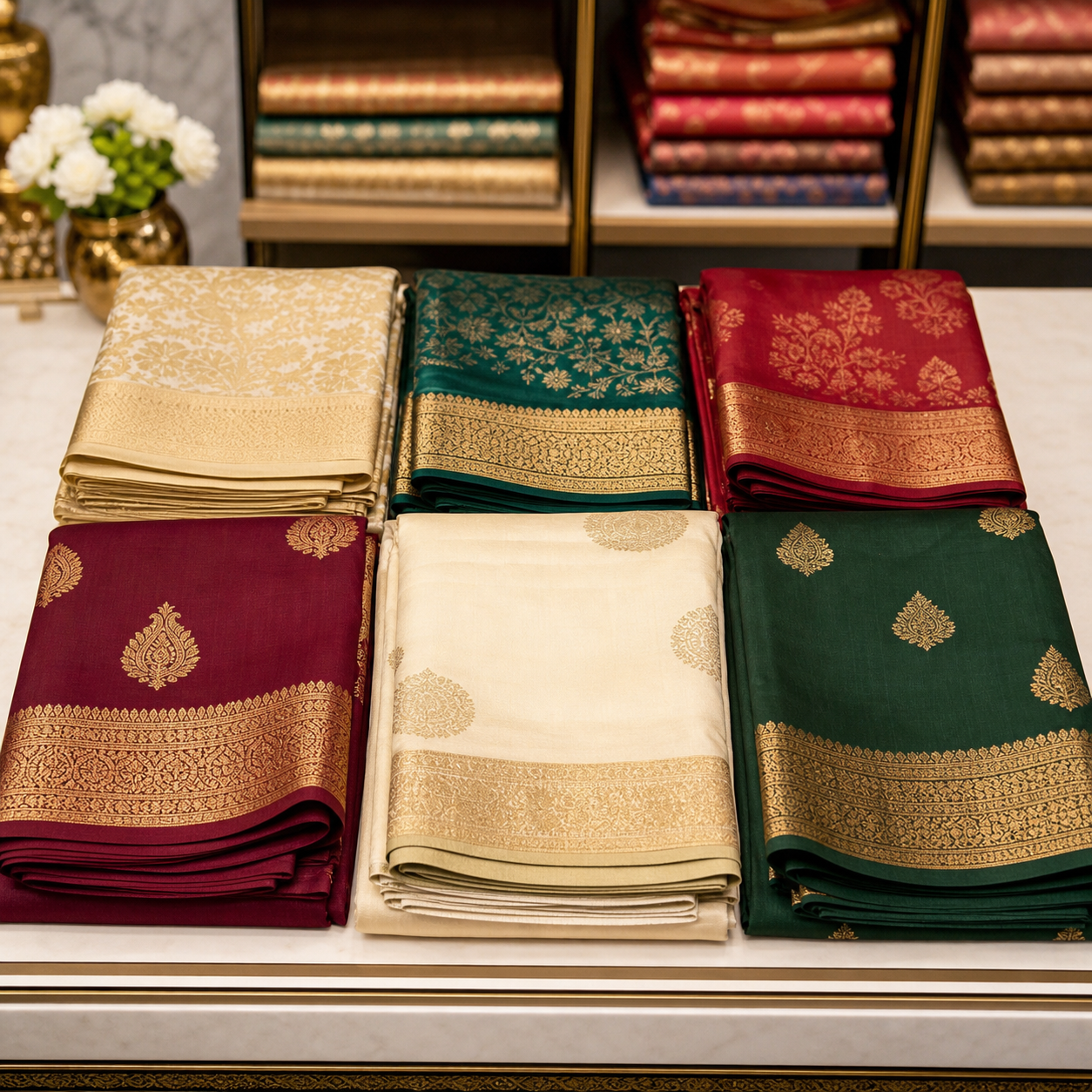 Folded premium saree collection